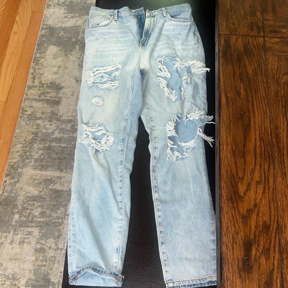 Urban Outfitters BDG Blue Relaxed Fit Jeans with Distressed Detailing